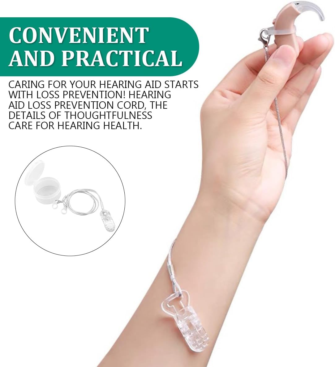 Hearing Aid Clip for Seniors Adults