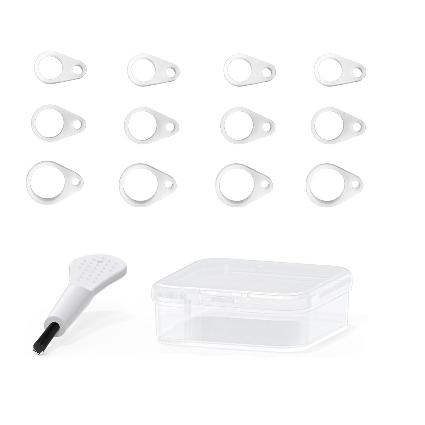 12pcs Silicone Loops for Hearing Aids Clips