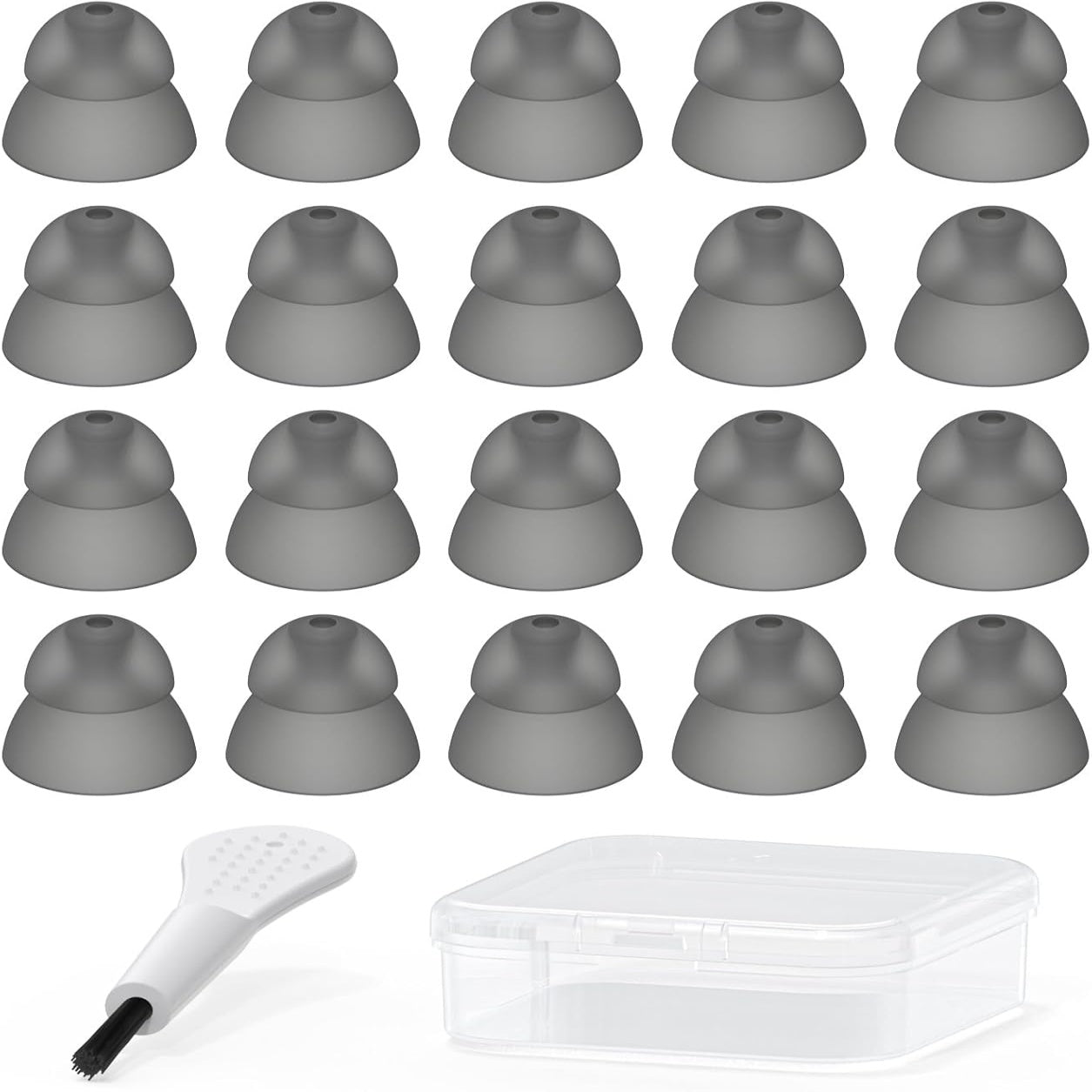 Hearing Aid Domes Small Medium Large for Resound Sure Fit RIC RITE and Open Fit BTE Hearing Amplifier Power Domes （20 pcs)